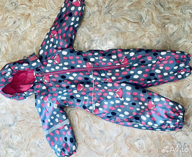 Зимний комбинезон для девочки 86