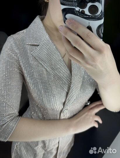 Комбинезон ромпер блестящий новый