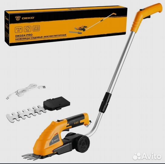 Ножницы садовые аккумуляторные deko dkgs4 PRO