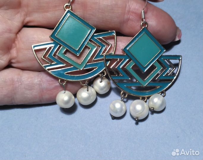 Серьги с натуральными камнями