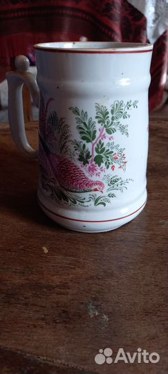 Кружка пивная вербилки фазаны