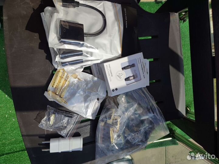 Переходник hdmi vga, аудиоадаптер 3,5-6,5, USB TYP