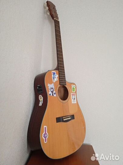 Акустическая гитара fender CD 60-CE NAT-DS-V2