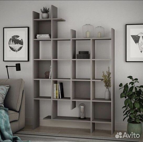 Полка настенная стеллаж деревянный