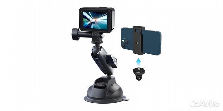 GoPro Aluminum Alloy Camera Suction Cup Mount