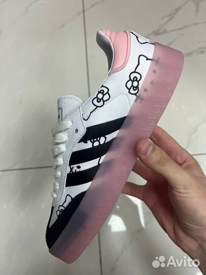 Кроссовки женские Adidas samba hello kitty