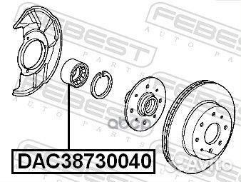 Подшипник ступицы передний honda Civic 95-01/CR