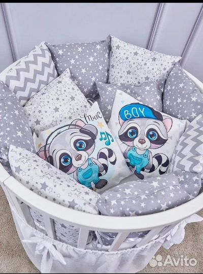 Бортики в детскую кроватку