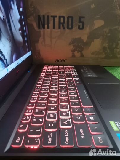 Игровой ноутбук Acer nitro 5 i5 11го/RTX 3070 8Гб