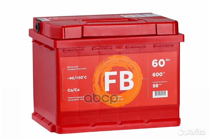 Аккумулятор 6ст-60VL 60Ah 600A 242х175х190