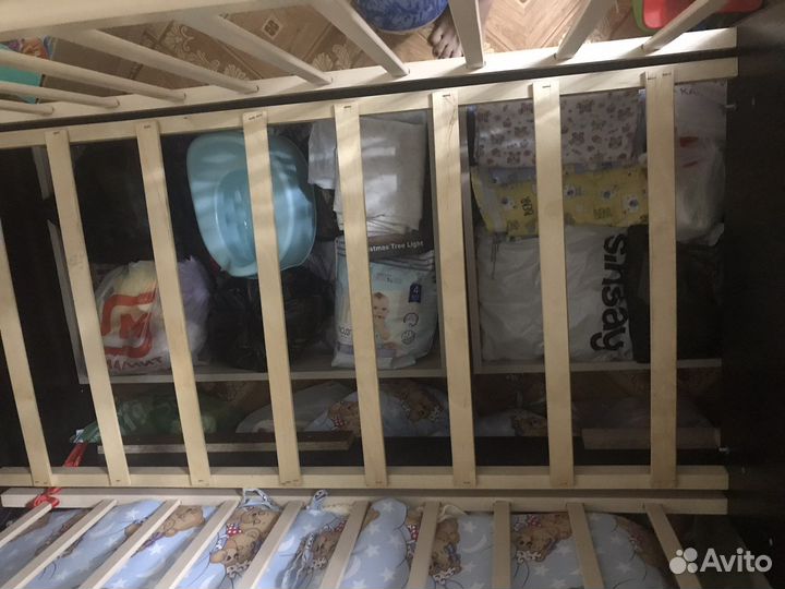 Детская кровать трансформер с матрасом бу