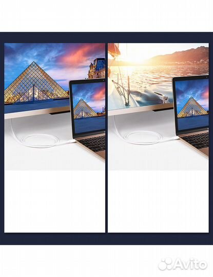 Кабель USB Type-C - Display Port 4K 1,5 м., черный