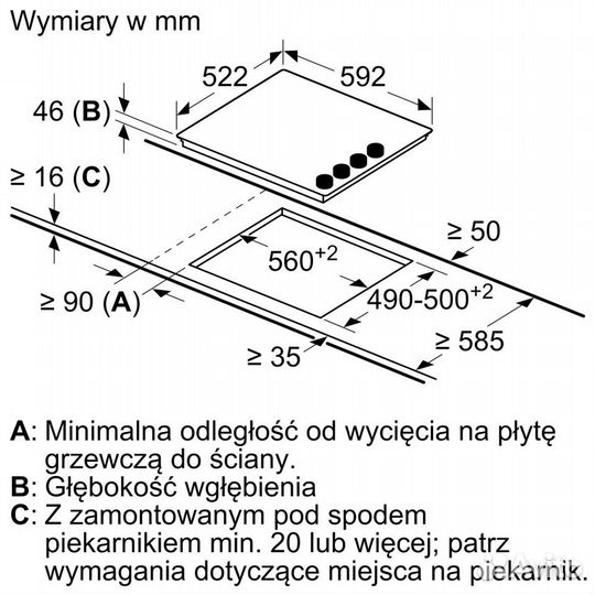 Варочная панель Bosch PKE612CA2E белый