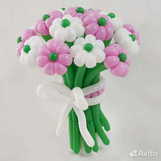Цветы из шариков, букеты,крафт букеты