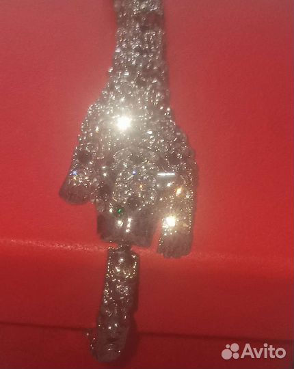 Браслет Гепард с кристаллами,элитная бижутерия