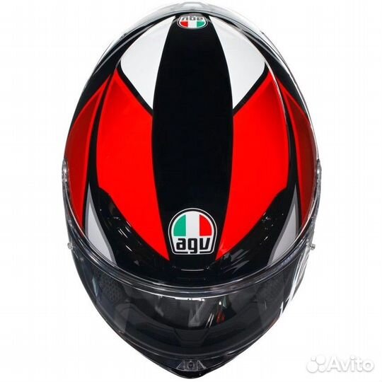 Мотошлем AGV K-6 S Hyphen Black/Red/White