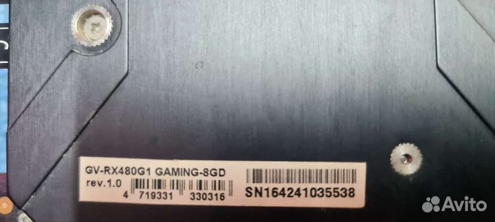 Видеокарта Radeon RX 480 G1 Gaming 8g