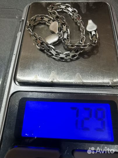 Браслет, крест, серебро 925 пр