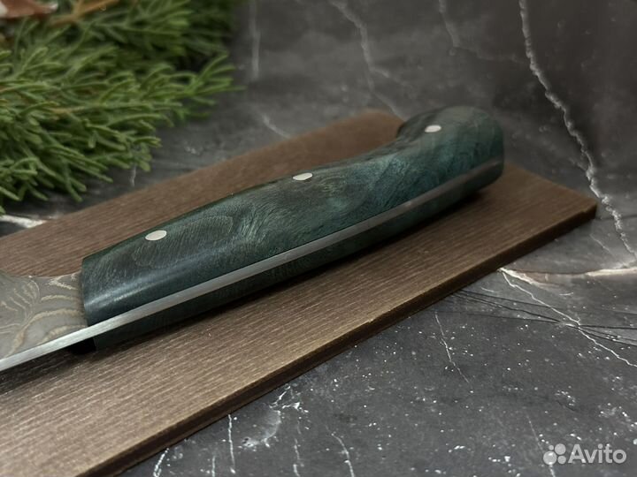 Кухонный шеф нож из нержавеющего дамаска