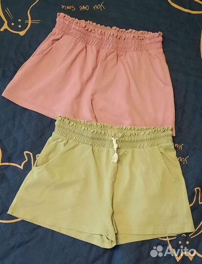 Шорты трикотажные (лавандовый, оливковый)