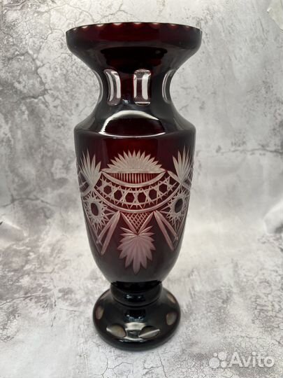Ваза цветное стекло СССР