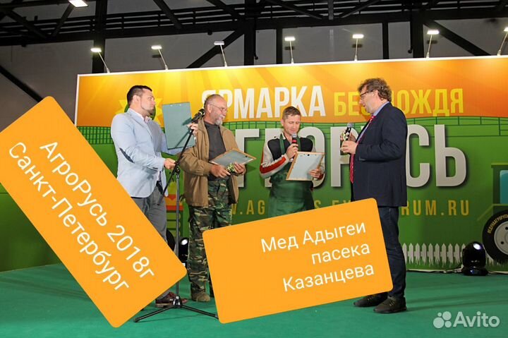 Адыгейский мед (каштан, акация, горный), перга