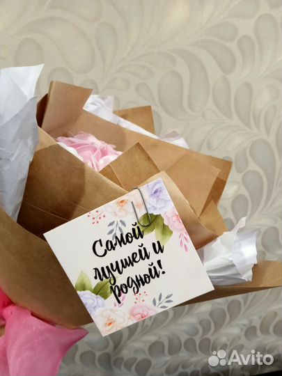Букет из мыльных роз