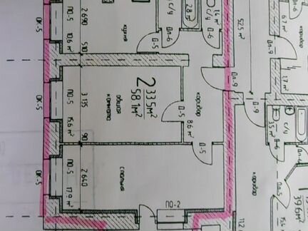 2-к. квартира, 56,9 м², 5/16 эт.