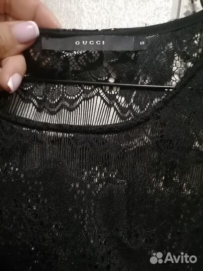 Кружевное платье Gucci Xs