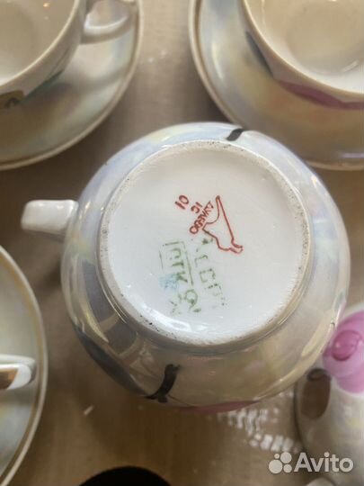 Сервиз чайный дулево 1979 год, гост, отк