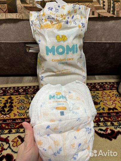 Подгузники трусики momi 4 l открытые