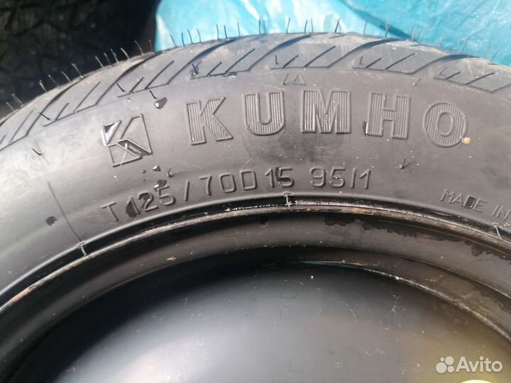 Колесо докатка Kumho T125/70D15