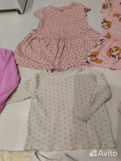 Пакет одежды для девочки hm Zara 98 размер + обувь