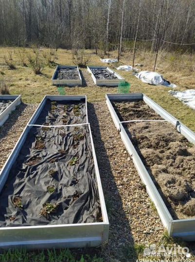 Грядка темно-зеленая 1м х 2м х 22см