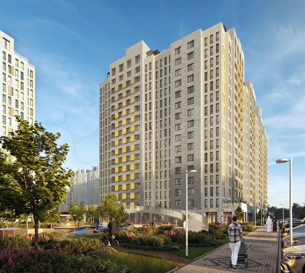 2-к. квартира, 67 м², 8/16 эт.