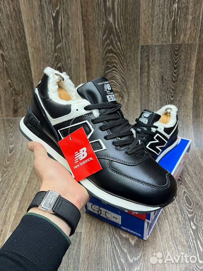 Зимние Кроссовки New balance 574 с мехом