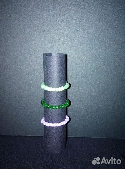 3 кольца из бисера (набор)