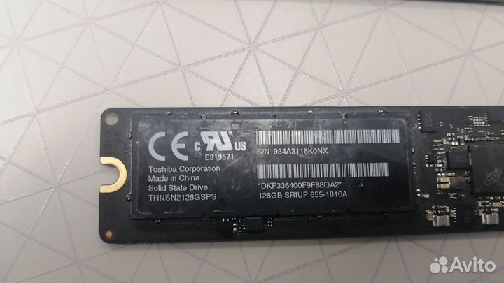 Оригинальный SSD для Apple MacBook Pro Air 128Gb
