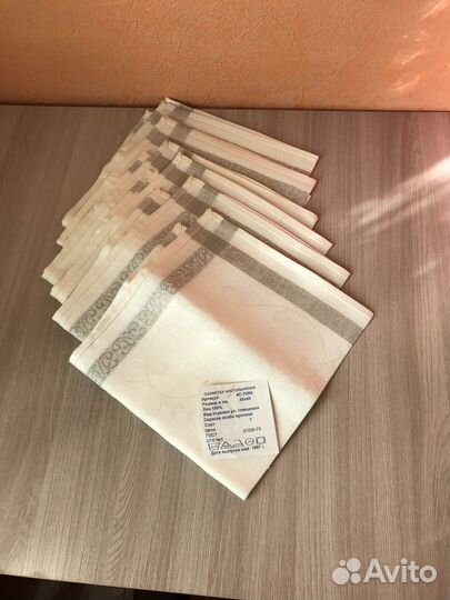 Салфетки льняные СССР комплект 6 шт