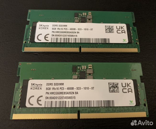 Sodimm DDR5 Hynix 16Gb (2x8) PC5-4800