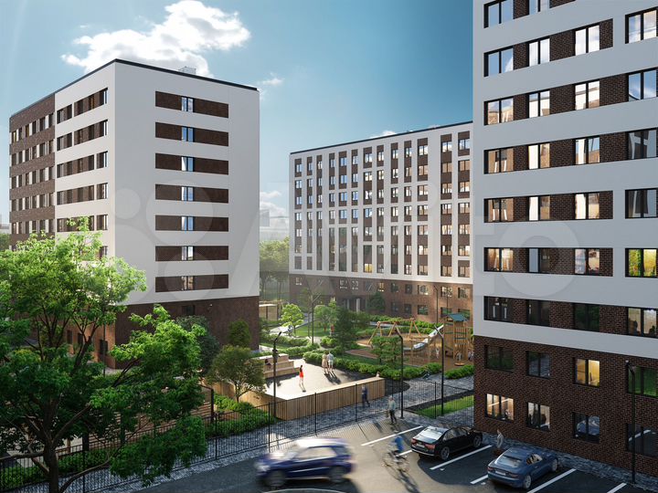 2-к. квартира, 48,7 м², 6/9 эт.