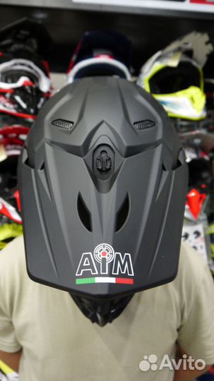 Мотошлем AiM JK803 кроссовый Black Matt