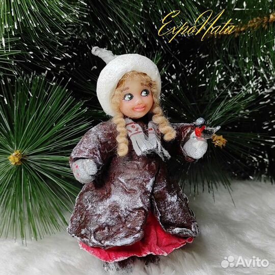 Ватные елочные игрушки