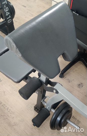 Атлетическая скамья ST-9410 +гриф +гантели +блины