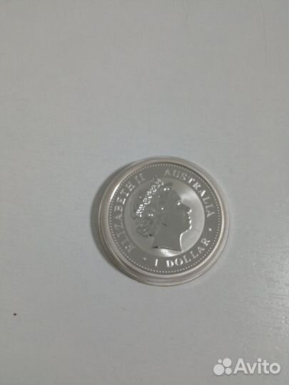 Монета elizabeth 2 australia 1 dollar 2004 г