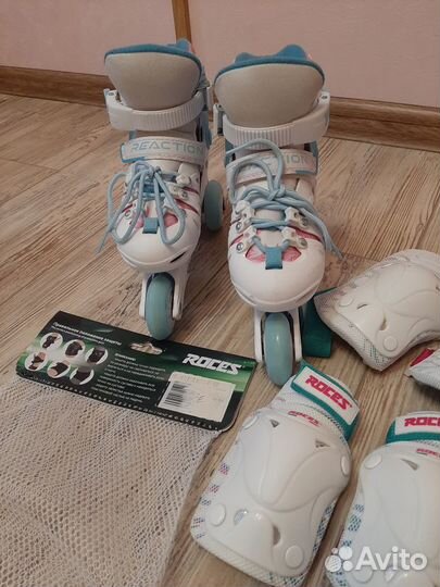 Роликовые коньки детские раздвижные