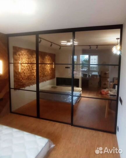 Перегородки раздвижные подвесные без порога