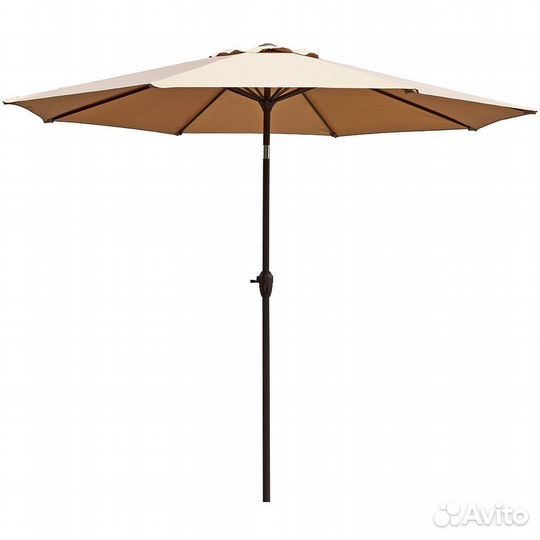 Зонт для сада AFM-270-8kR-Beige (с наклоном)