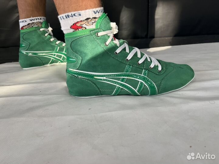 Борцовки Аsics Tiger зеленые