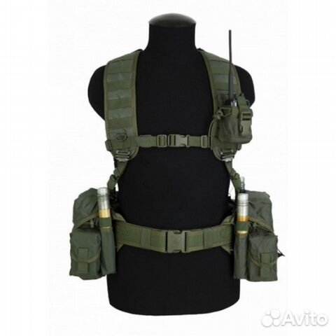 Комплект снаряжения поясная разгрузка, олива, мох